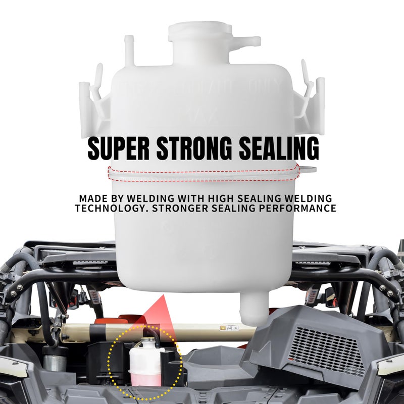 UTVSXPERT Tank-Coolant for X3, Coolant Reservoir Tank Assembly for Can-Am Defender/Maverick Max Turbo X3/Commander/Spyder RS RT/Traxter T MAX Accessories (Replaces OEM #709200998#709200412#709200163) - Image 3